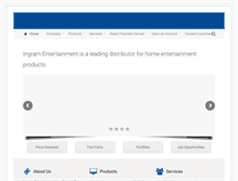 Tablet Screenshot of ingramentertainment.com